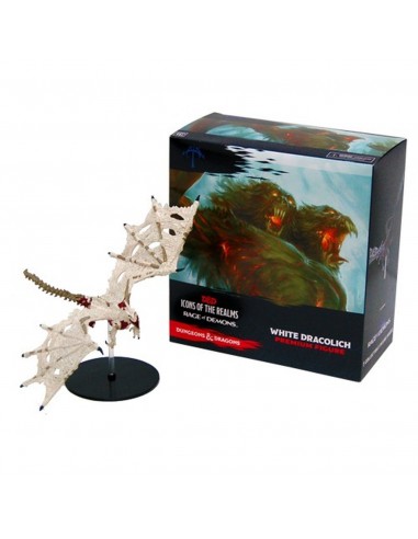 D&D RAGE OF DEMONS WHITE DRACOLICH