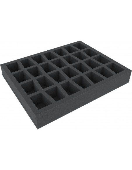 FIGURE FOAM TRAY WITH BASE AND 28 SLOTS